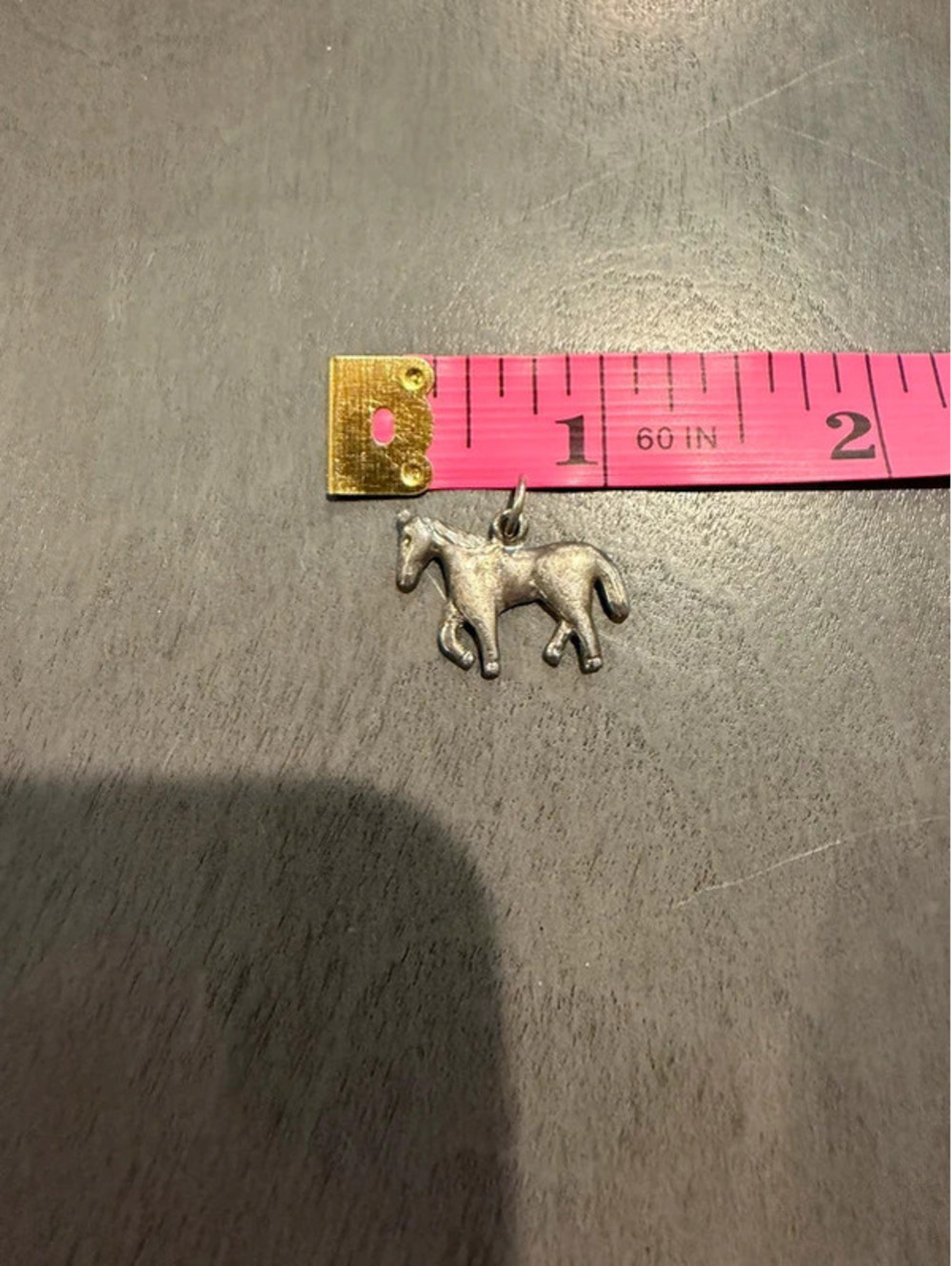 Silver Tone Horse Pendant